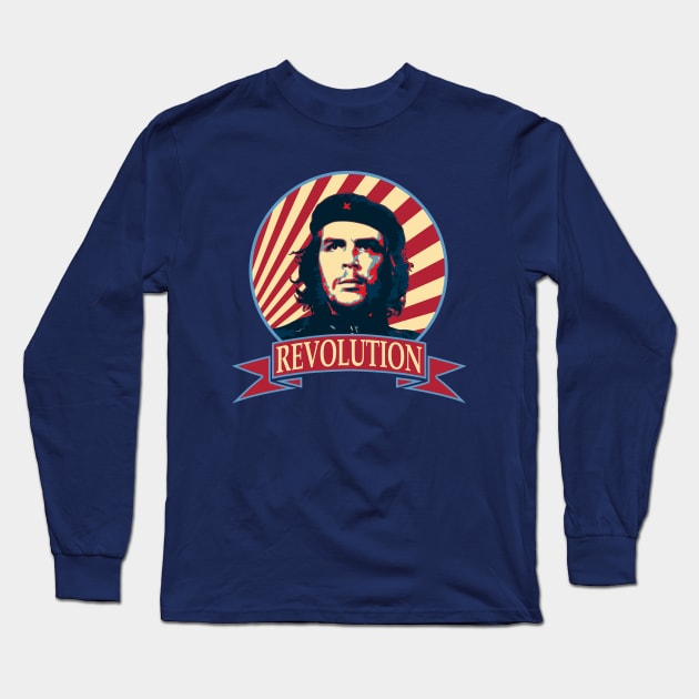 Che Guevara Revolution Long Sleeve T-Shirt by Nerd_art